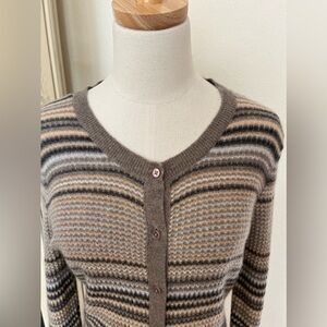 NWOT Kinross Cashmere Duster Button Up Size L